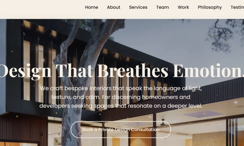 ElevatePros - AuraSpaces Interior Design | Modern Luxury Landing Page by ElevatePros