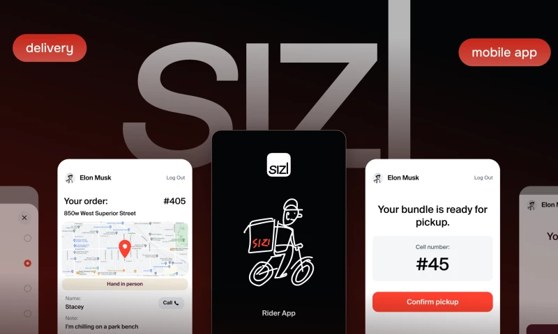Sizl. App for dark kitchen riders to manage deliveries