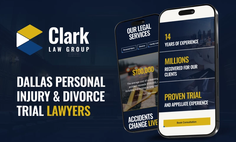 Web Loft Designs - A Bold Redesign For Clark Law Group