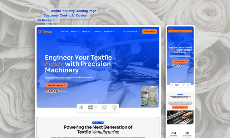 Aus NewTechs Pty Ltd - Textile Industry website development