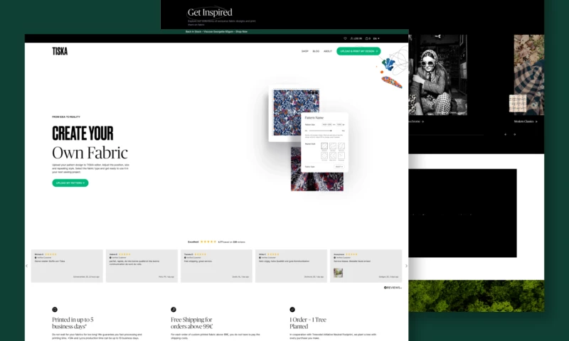 Popart Studio - Tiska Fabrics - Web Design & Development