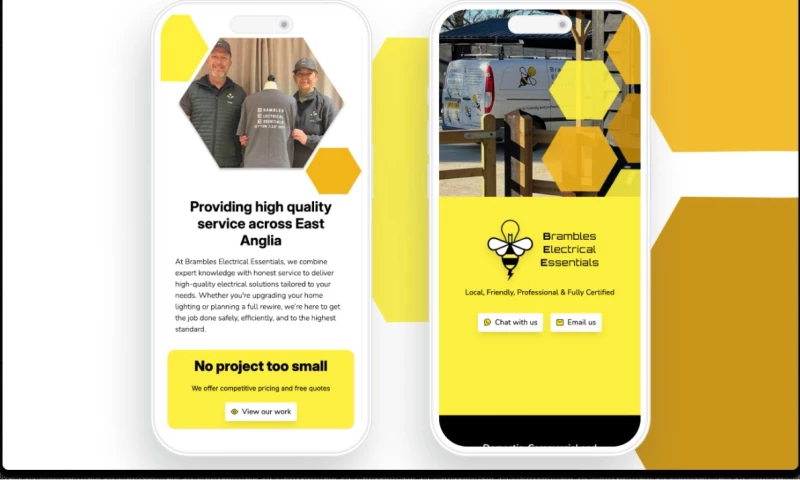 Skogg Web Design - Bespoke Website for a Local Electrician