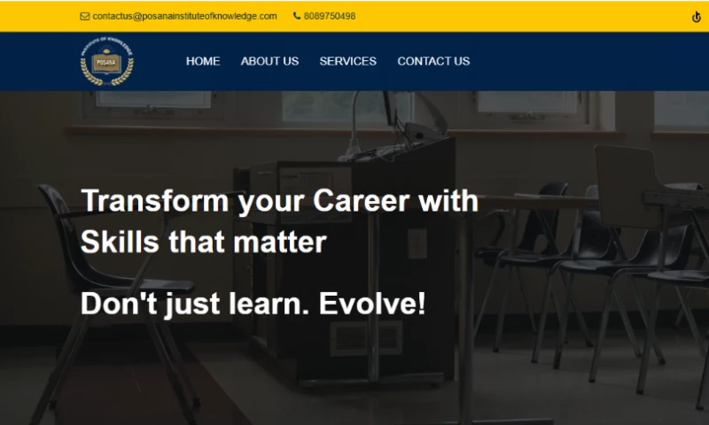 Tech2morrow Software & Services Pvt. Ltd. - Website Design & Development for Posana Institute of Knowledge