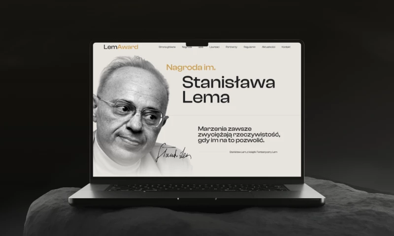 Stanisław Lem Award - Futuristic Site Design For Awards
