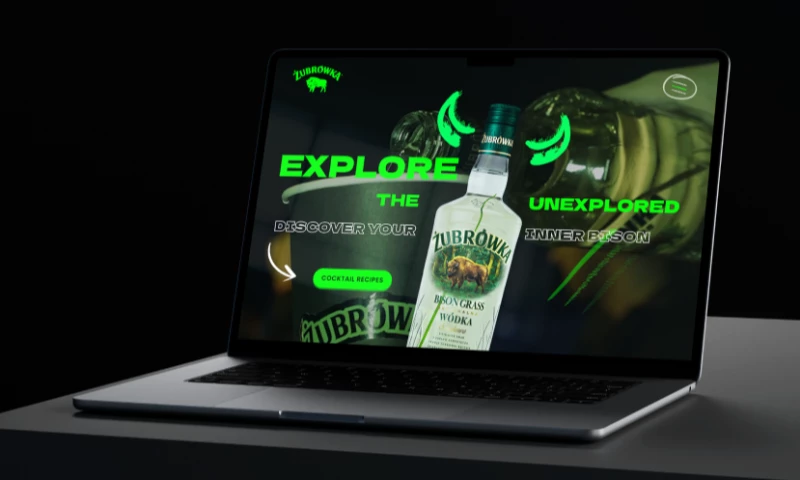 Concept21 - Żubrówka Website & SM Design For Beverage Brand