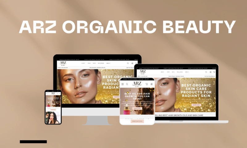 NowDigiVerse - Arz Organic Beauty Skincare & Haircare Brand