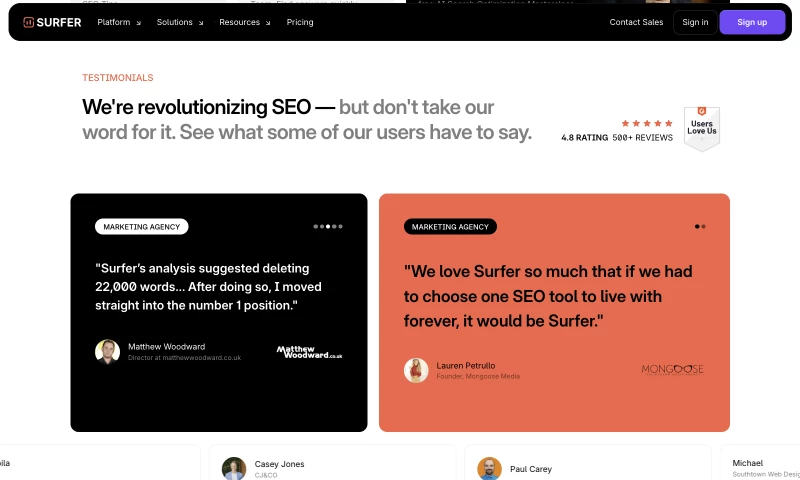Surfer Seo Web Pages Development & Design