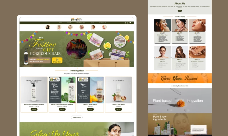 Solverix Technologies - Enstylz - Ecommerce Website