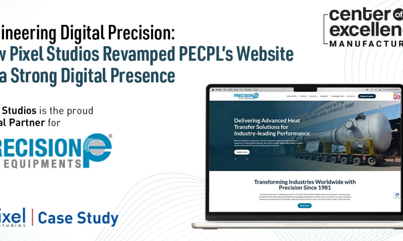 Pixel Studios - Engineering Digital Precision Website Revamp for Precision Equipments (PECPL)