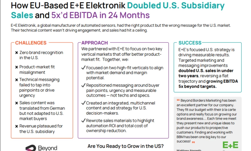 E+E Elektronik (Austria-Based Industrial Sensor Producer)