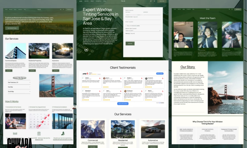 Chikara Digital - Tint-It Bay Area Squarespace Web Design & Branding