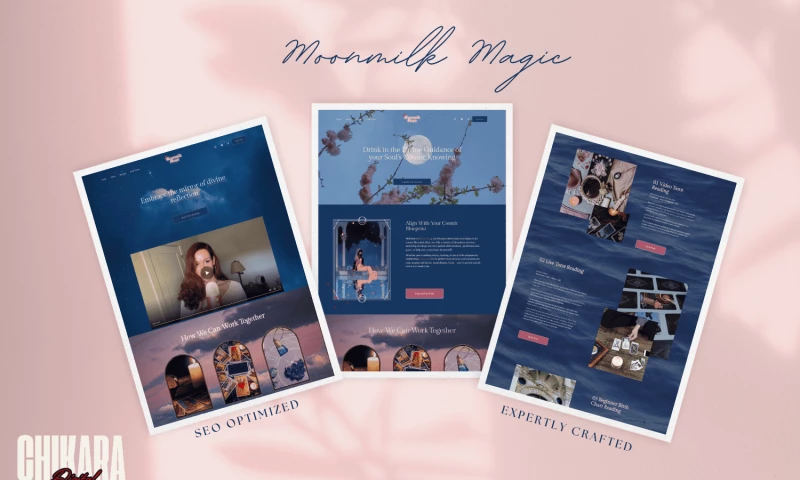 Chikara Digital - Spiritual Squarespace Web Design & Branding for Youtube Creator