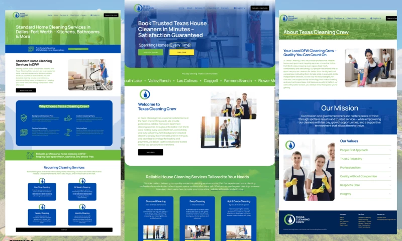 Chikara Digital - Cleaning Service Squarespace Web Design & Branding