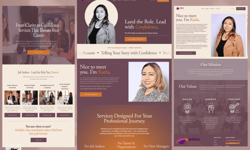 Chikara Digital - Career Coaching Squarespace Web Design
