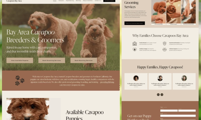 Chikara Digital - Dog Breeder & Groomer Squarespace Web Design