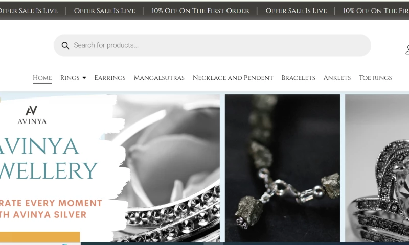 The Website Makers - Avinya jewellery