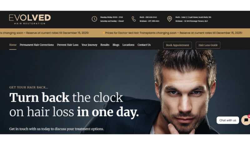 SEO For Evolved Hair Restoration