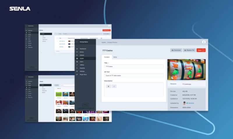 SENLA - Enhanced website and CMS for an iGaming Company