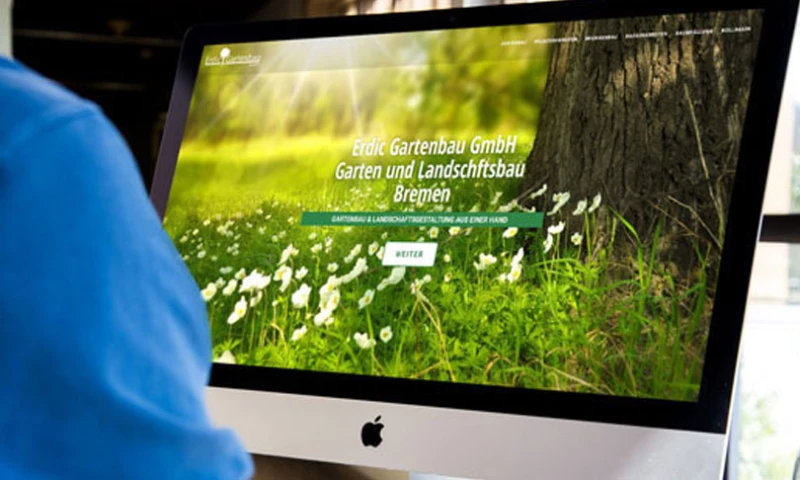 Webdesign Bremen - Webdesign für Erdic Gartenbau GmbH aus Bremen