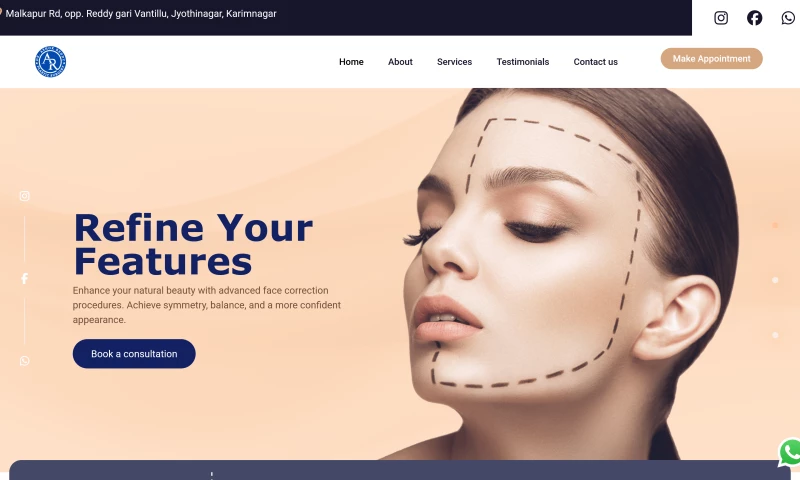 Website Development ar advanced plastic surgery