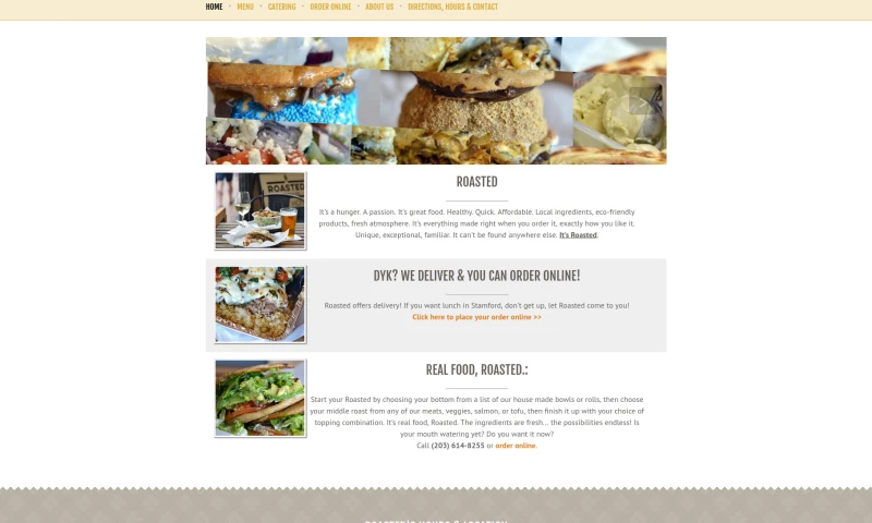 Green Mountain Websites and Designs - Roasted Sandwich Shop