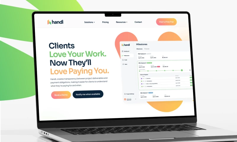 Uxon.me - Handl - Billing & Payment SaaS UX + Website Design