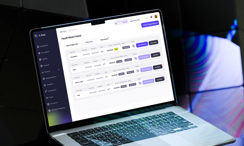 Uxon.me - C-Paid - B2B Platform UX