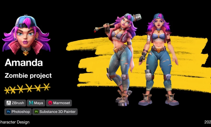 Sinspired Studio - Zombie project | 3D Game Art