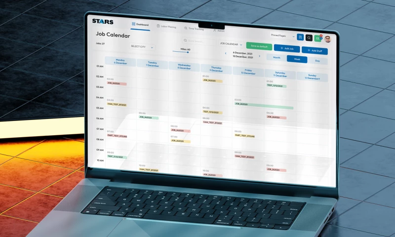Uxon.me - STARS - Workforce Management Platform UX