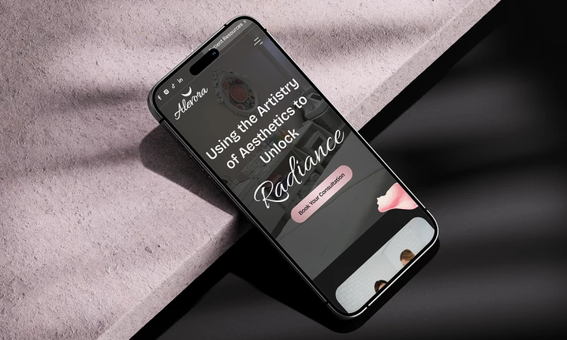 Uxon.me - Alevora - Med Spa Website Design