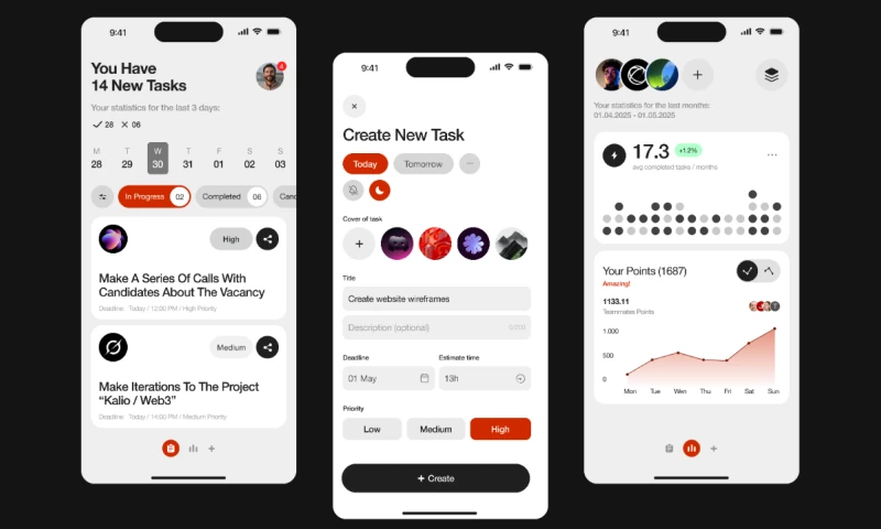 Mobile Task Tracker App Design