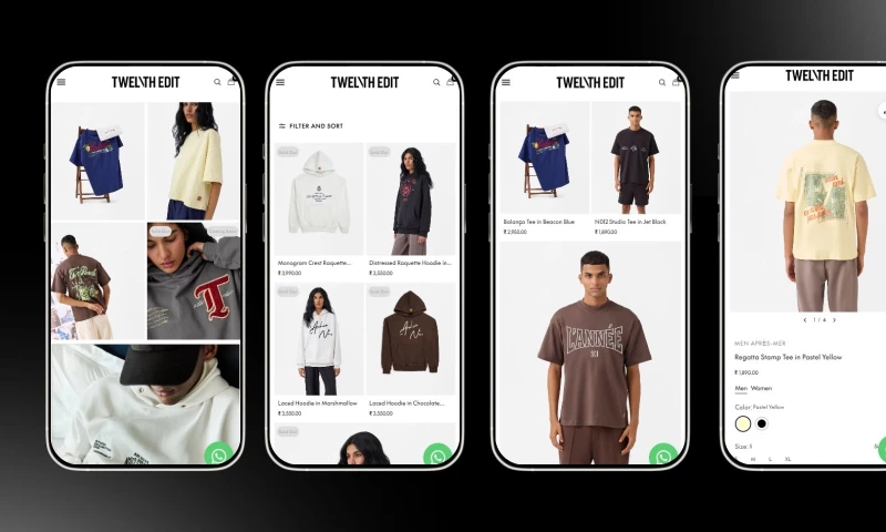Minimal Streetwear Ecommerce UI UX Web Design
