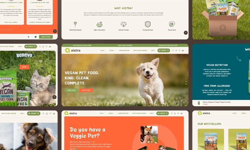 Shopify Redesign for a Vegan Pet Food Brand