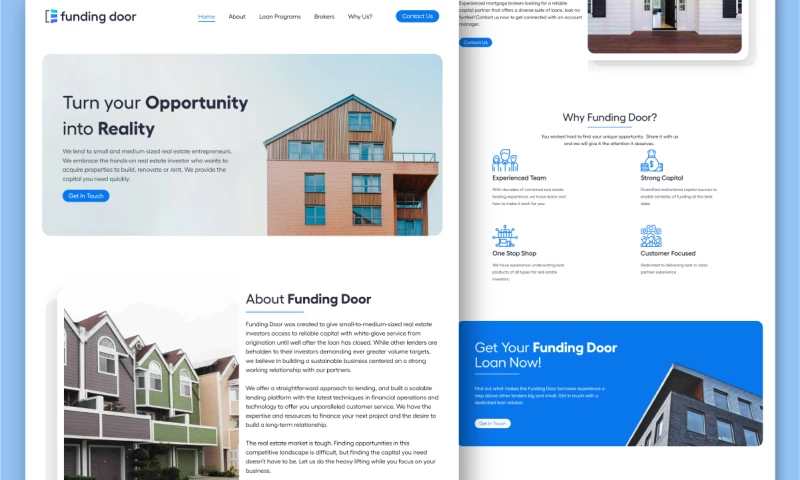 Mojo Media - New Website for Funding Door