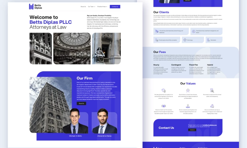 Mojo Media - New Website for Betts Diplas