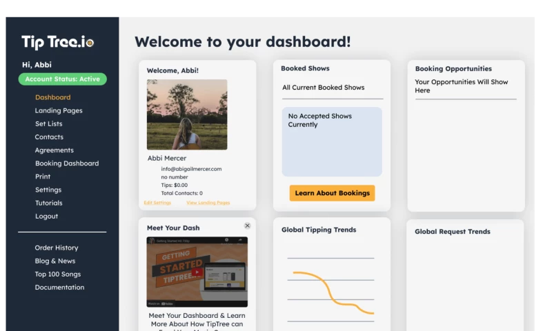 AMUX Designs - User Dash UX/UI