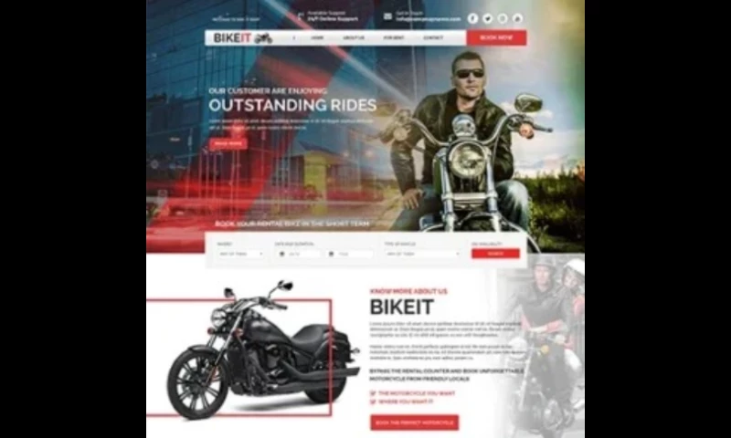 The Hashtech - BikeIT Bike Riding Services Website