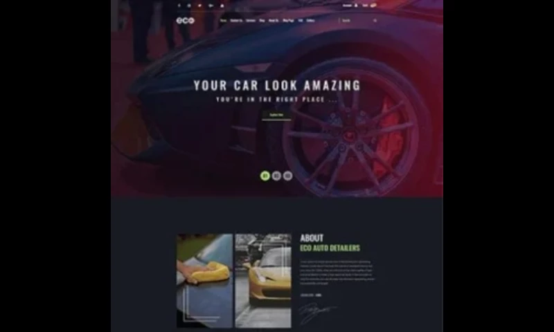 The Hashtech - Eco Auto Detailing Services Website