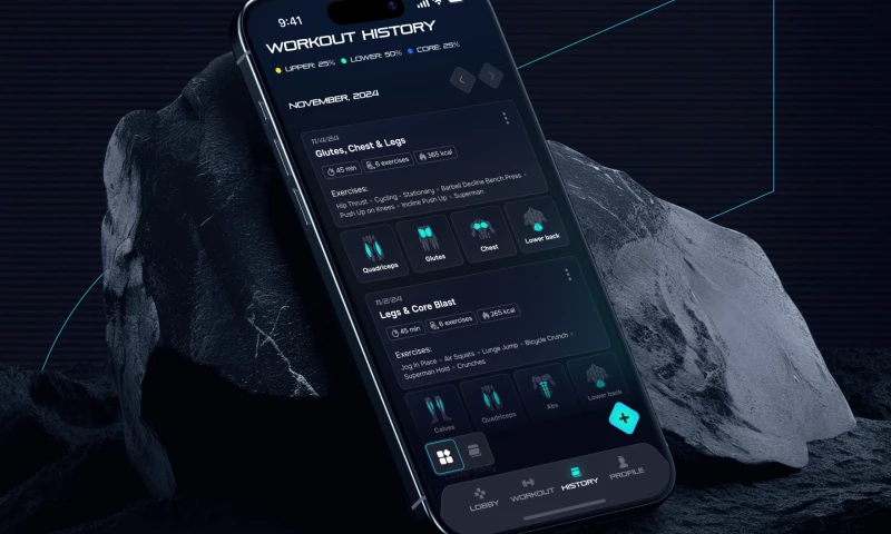 Phenomenon Studio - Fitness Mobile App Design Ready Player Fit