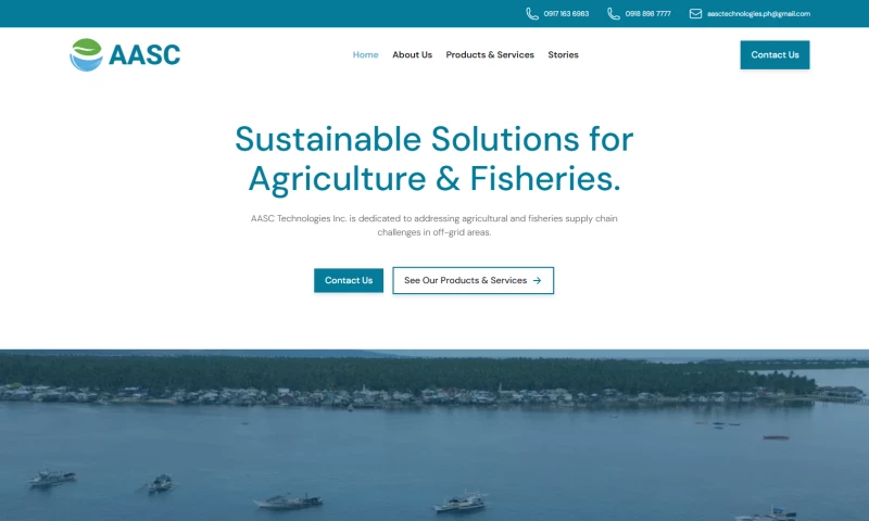 Agri Aqua Supply Chain Technologies Website Development