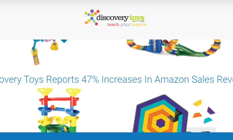 Discovery Toys Reports 47% Increases In Amazon Sales Revenue