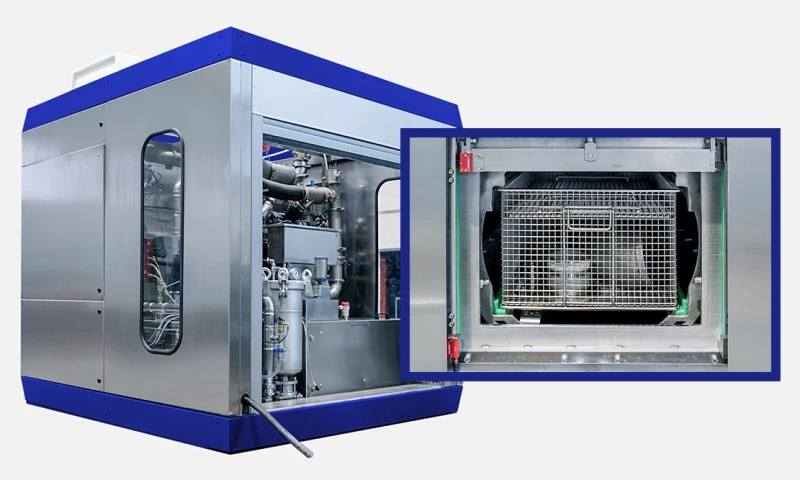 3D Animation of Industrial Washing Machine