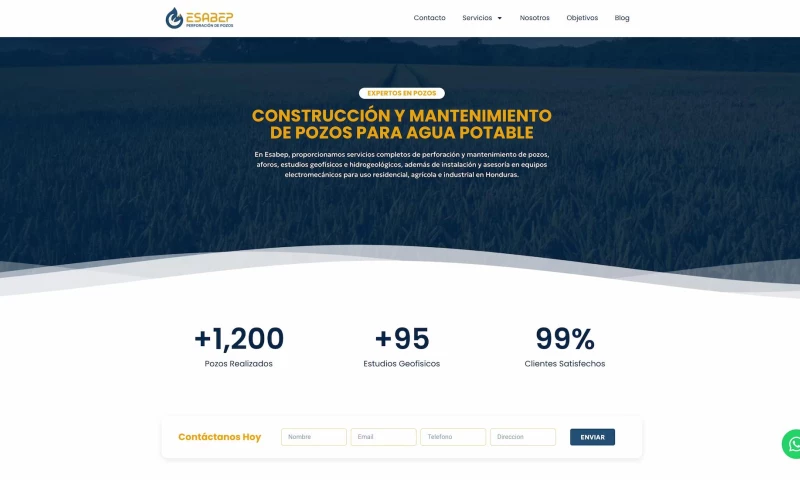Codebrand - Web development for the well construction company esabep