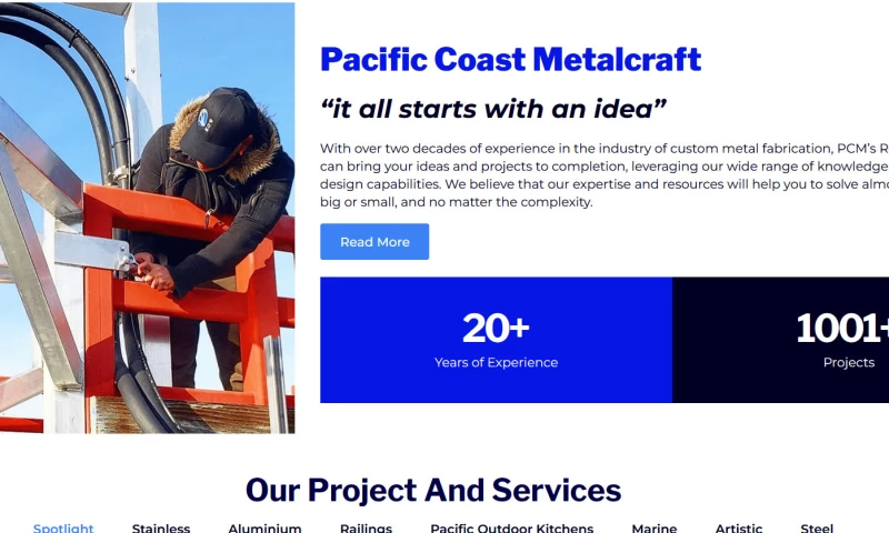 Web321 Marketing Ltd. - Pacific Coast Metalcraft