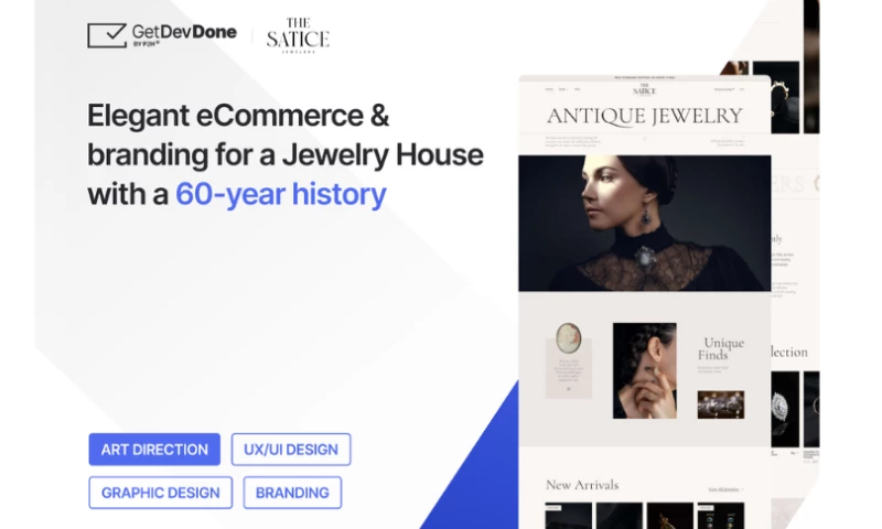 GetDevDone - The Satice: Digital storefront for luxury jewelry eCommerce
