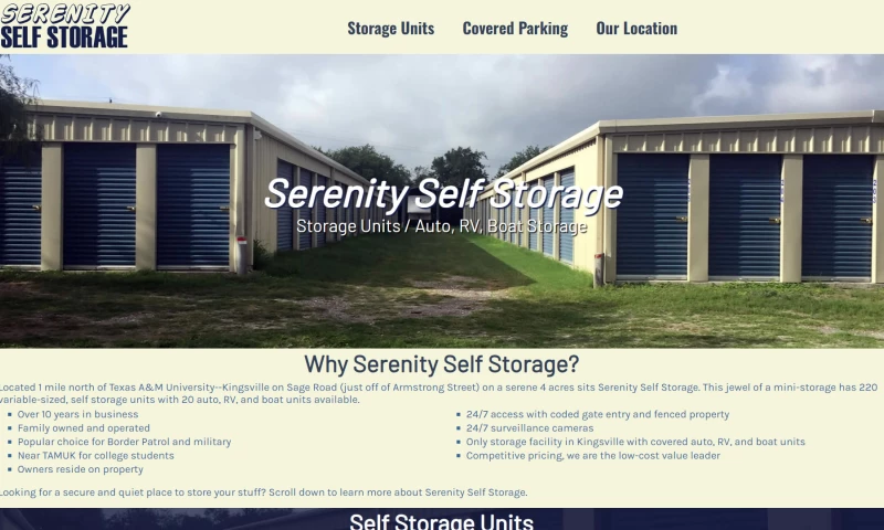 Williams Web Solutions - Serenity Self Storage