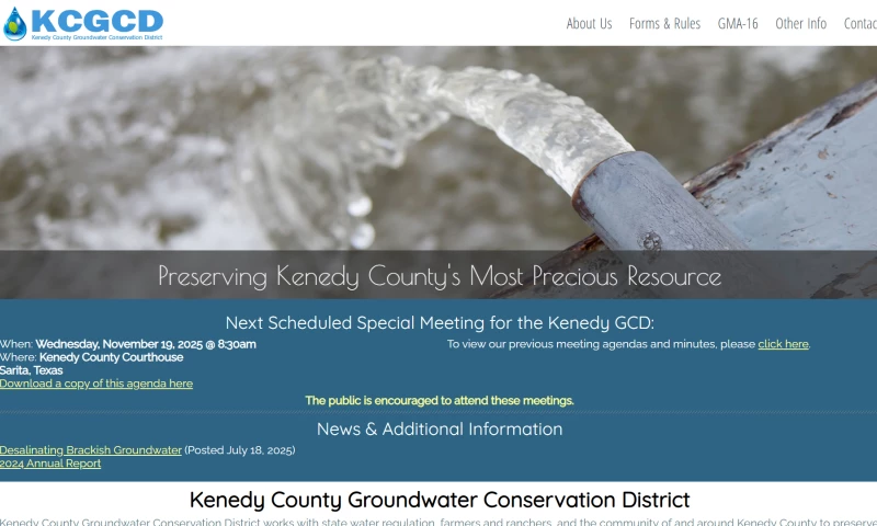 Williams Web Solutions - Kenedy County Groundwater Conservation District