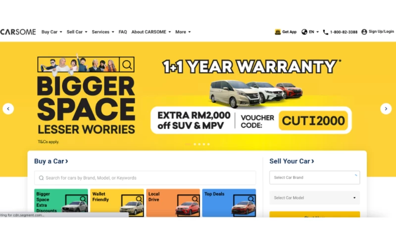 Carsome b2b live car bidding