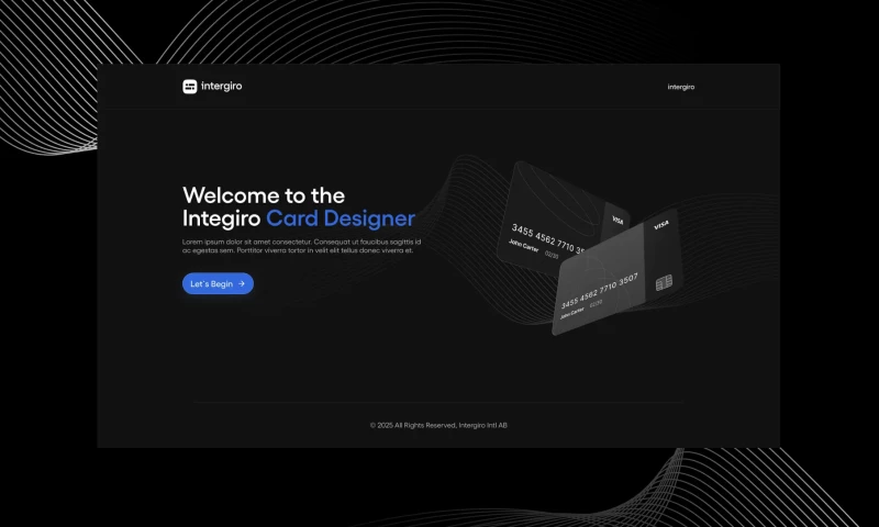 U1CORE - Intergiro | Card Designer