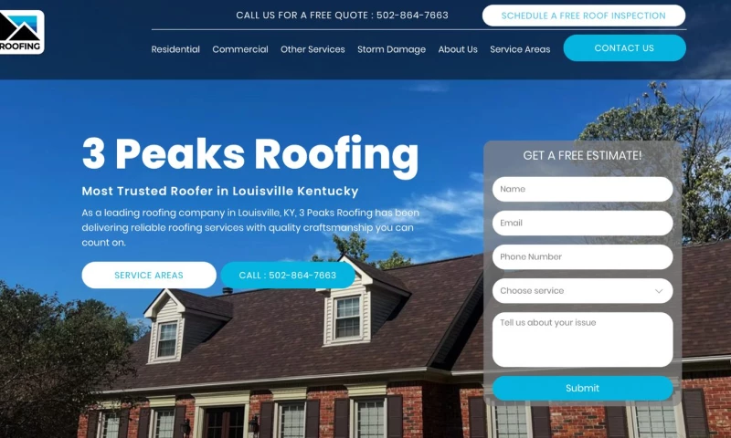 Louisville Web Lab - 3 Peaks Roofing